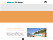 Tablet Screenshot of monegosrl.com